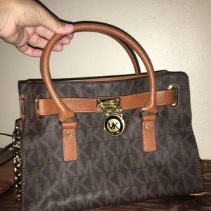 🔥DEAL🔥Michael Kors Hamilton LeatherTop Satchel